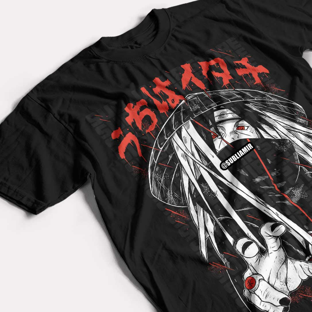 NARUTO - ITACHI UCHIHA - POLO MANGA CORTA