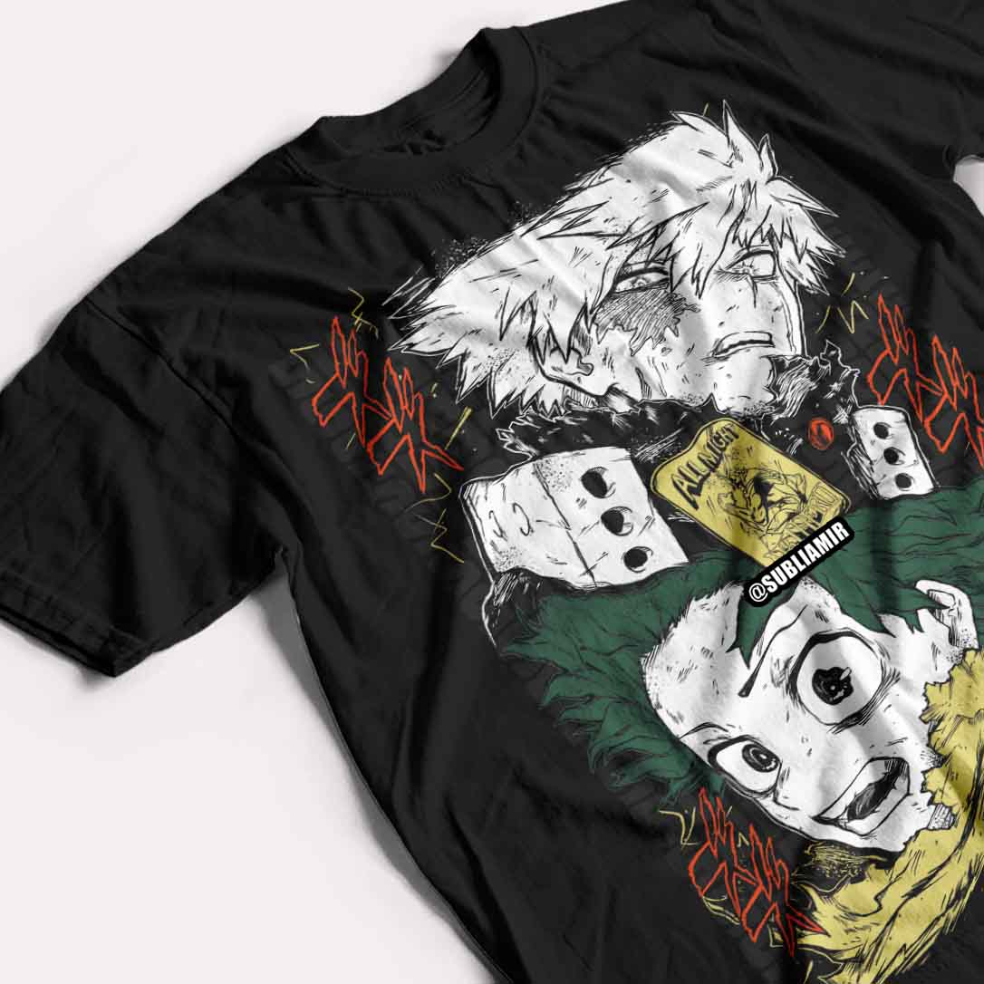BOKU NO HERO ACADEMIA - DEKU & BAKUGO  - POLO MANGA CORTA