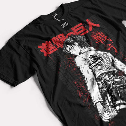 SHINGEKI NO KYOJIN - EREN YEAGER - POLO MANGA CORTA