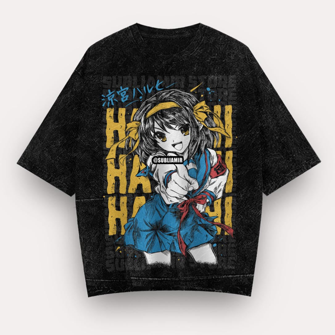 SUZUMIYA HARUHI NO YUUTSU - HARUHI SUZUMIYA - POLO MANGA CORTA