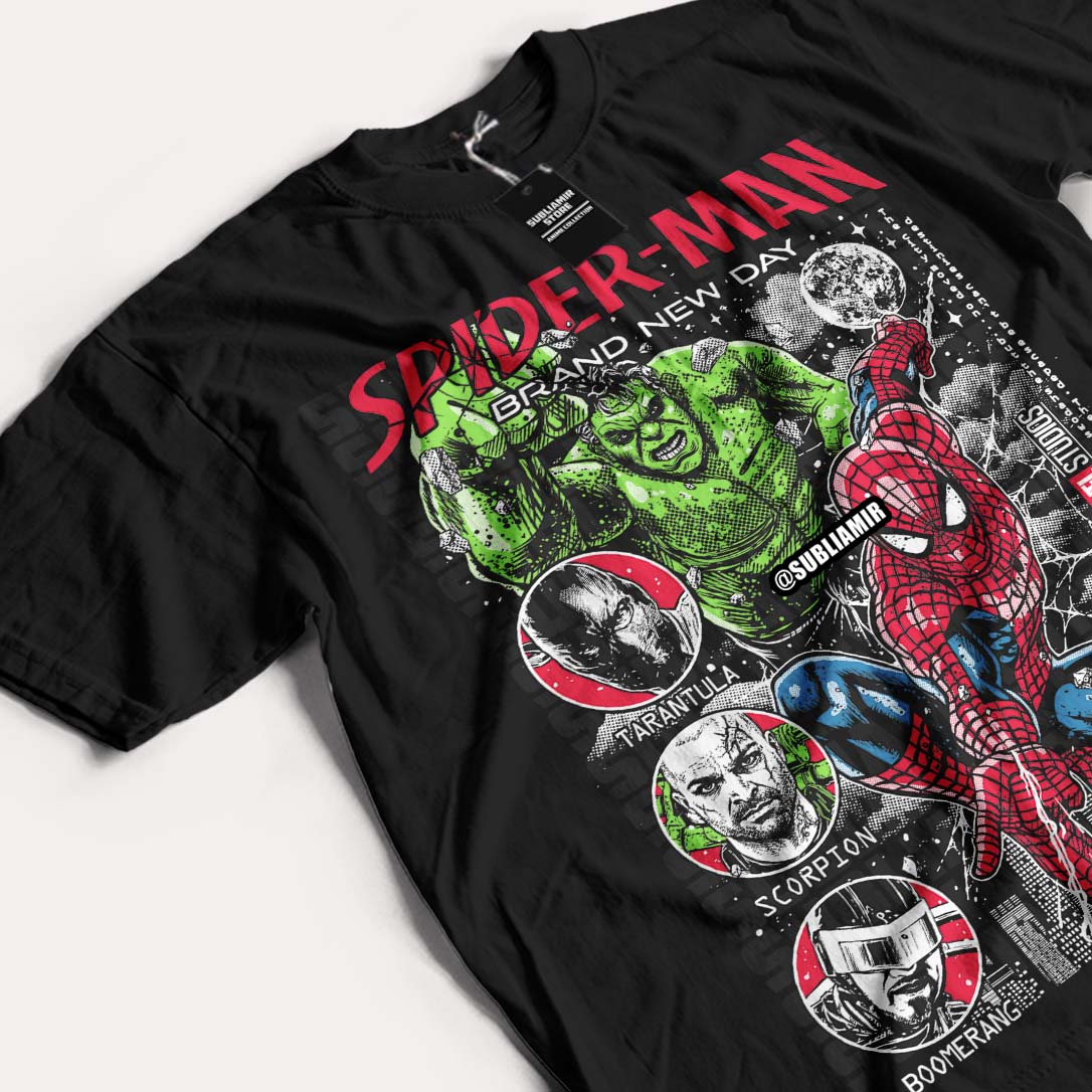 SPIDERMAN - PETER & HULK - POLO MANGA CORTA